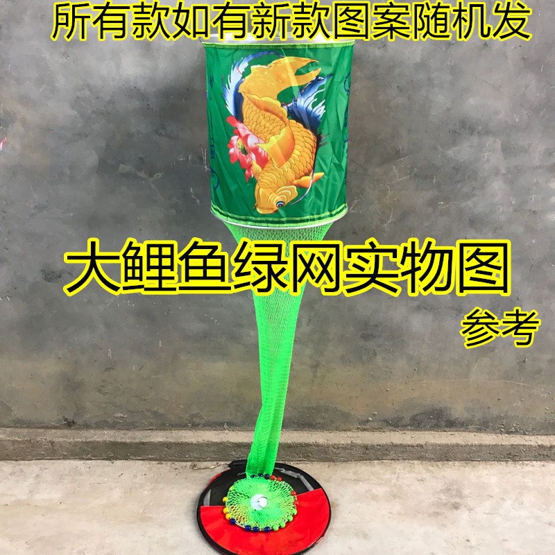 超大宽黑大坑竞技渔护网兜渔具带口布图案手工编织尼龙线黑坑鱼护图2