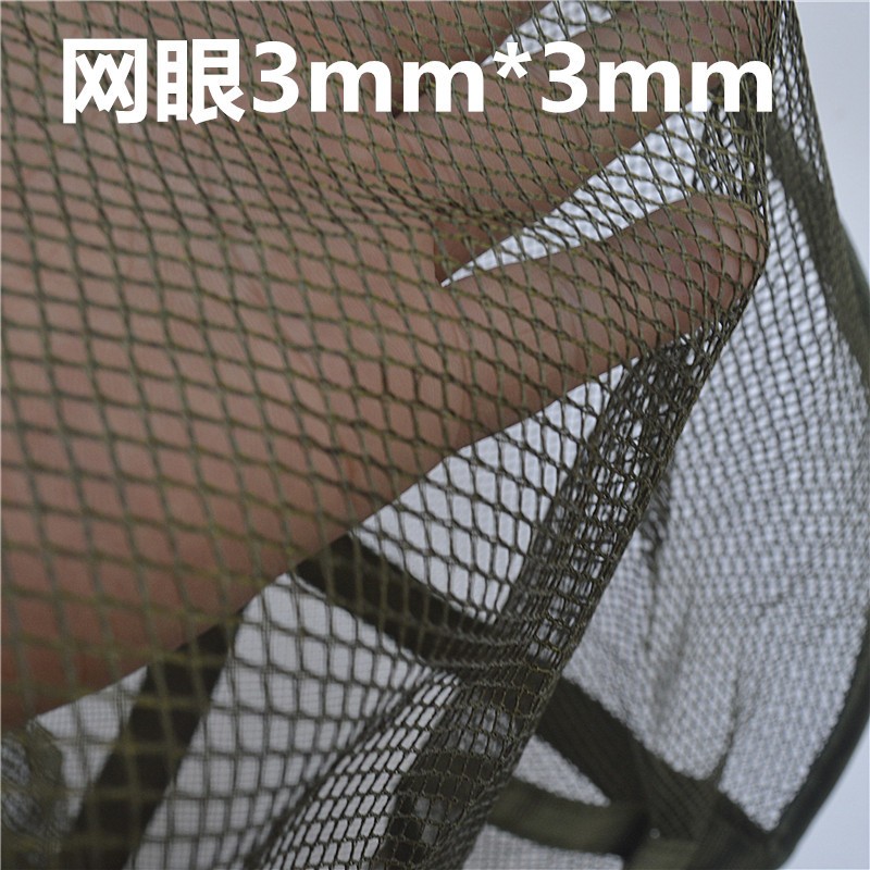 渔具批发加厚网布大肚鱼篓直径45cm高75cm折叠鱼笼外贸图2