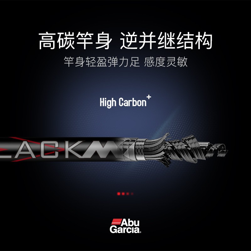 阿布19款全新BMAX直柄枪柄竿远投型路亚竿淡水通用远投打黑竿图2