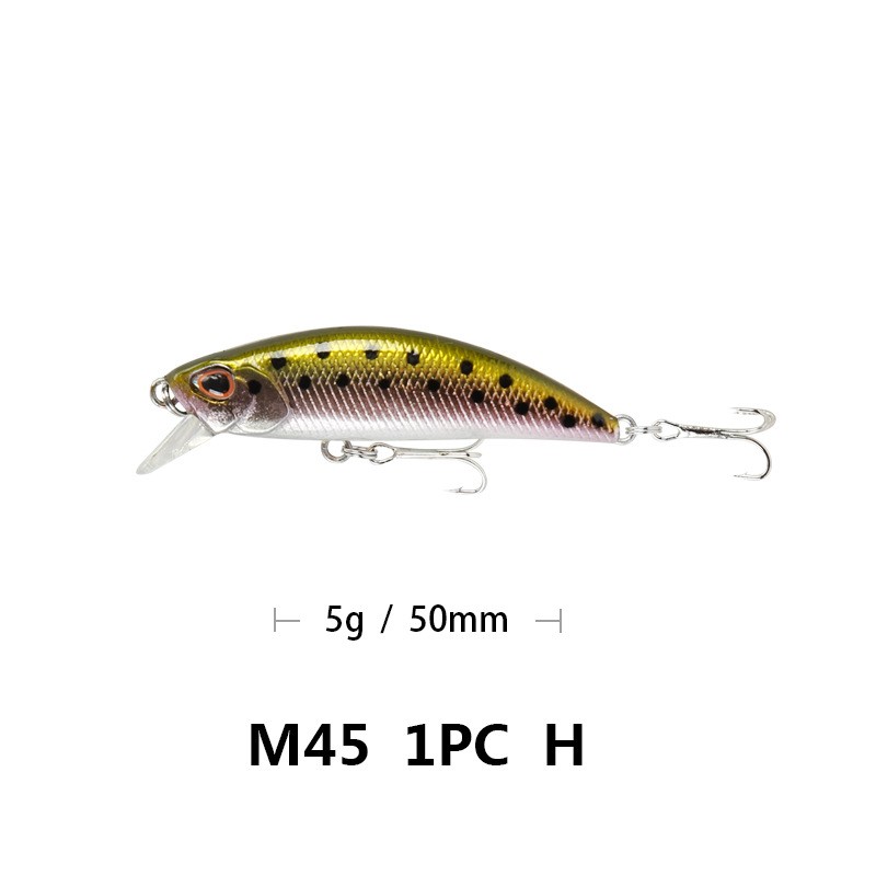 沉水米诺5.5cm/5g 全泳层 震颤下沉鳜鱼翘嘴路亚饵M45图5