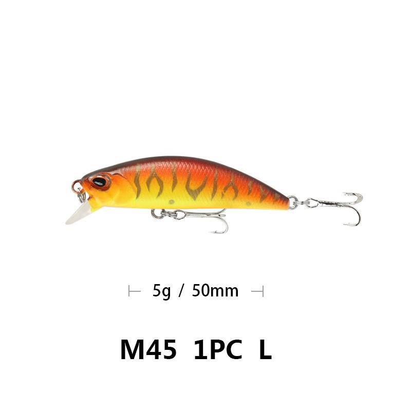 沉水米诺5.5cm/5g 全泳层 震颤下沉鳜鱼翘嘴路亚饵M45