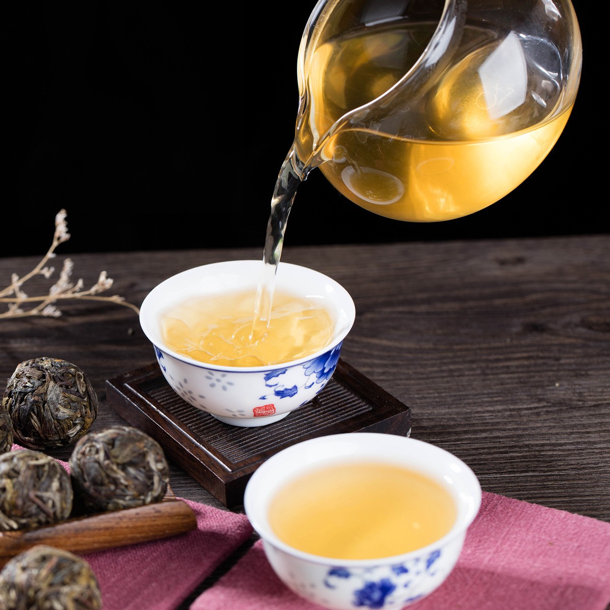批发 云南普洱茶 2017大树春茶 冰岛龙珠生茶 手工沱茶 500g散茶图4