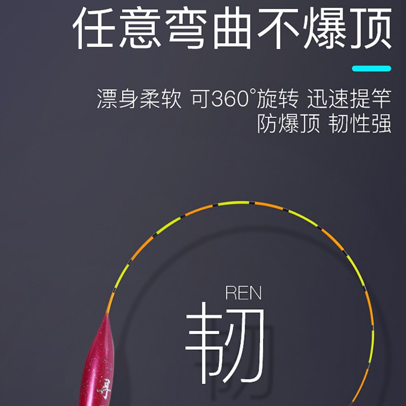安江陈年芦苇浮漂高灵敏加粗醒目尾鲤鱼鲫鱼青鱼大物漂竞技轻口漂图3