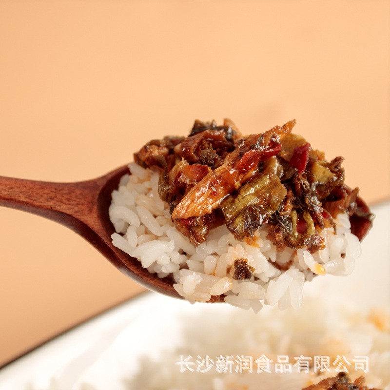 湖南特产外婆菜瓶装农家火培鱼辣椒酱萝卜干香辣罐装即食下饭菜图4
