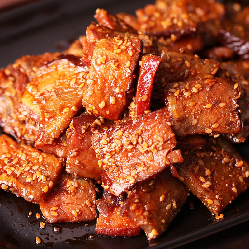 德和丰湖南特产湘西腊肉500g*2香辣味猪肉脯湖南腊肉即食手撕腊肉图3