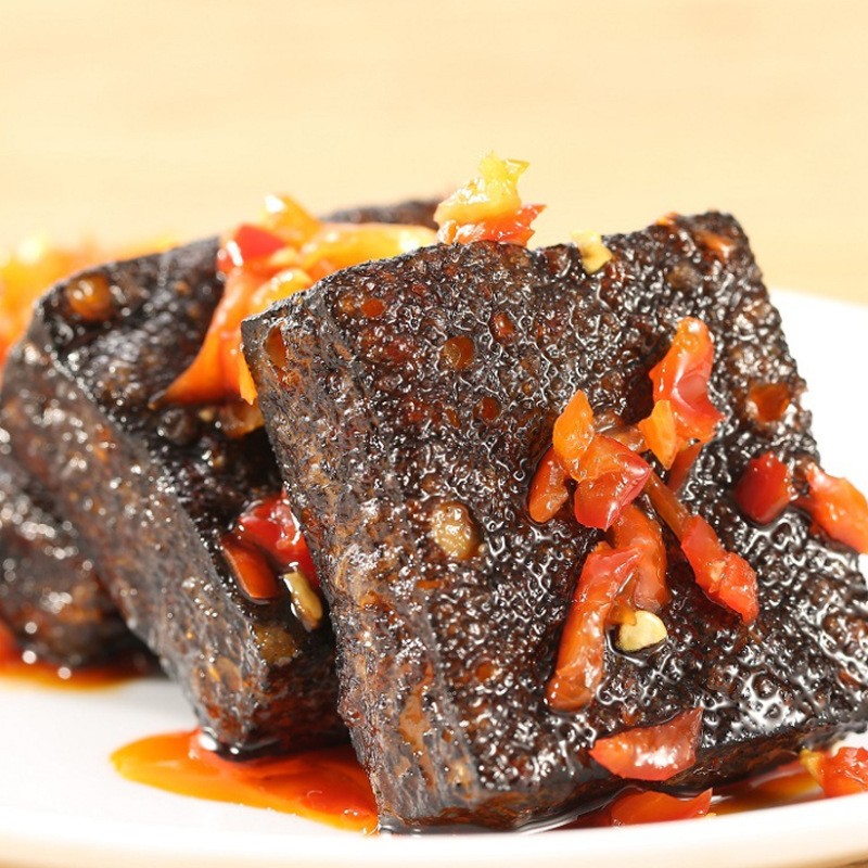 久传食美臭豆腐488g湖南长沙特产香辣零食小吃臭干子休闲臭豆腐图2