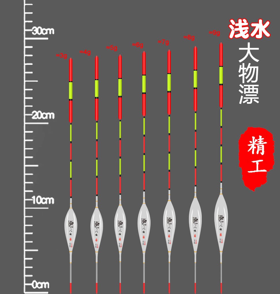 醒目加粗大物鱼漂浮标短漂鱼标矶钓远投近视老人漂青鱼鲢鱼库钓漂图4