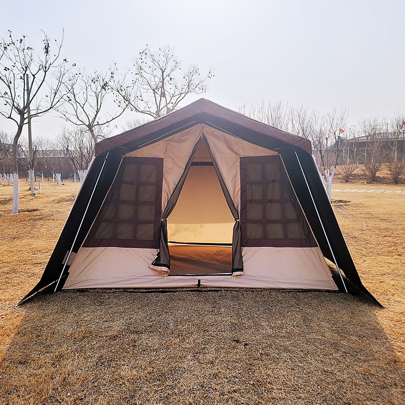 林间小屋帐篷露营防蚊便携式帐篷野外探险跨境帐篷野外生存遮阳棚图1