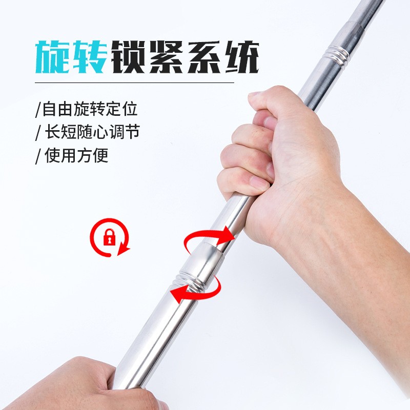 【抄网】新款伸缩定位网兜渔具用品不锈钢捞鱼网批发钓鱼网兜抄网图4