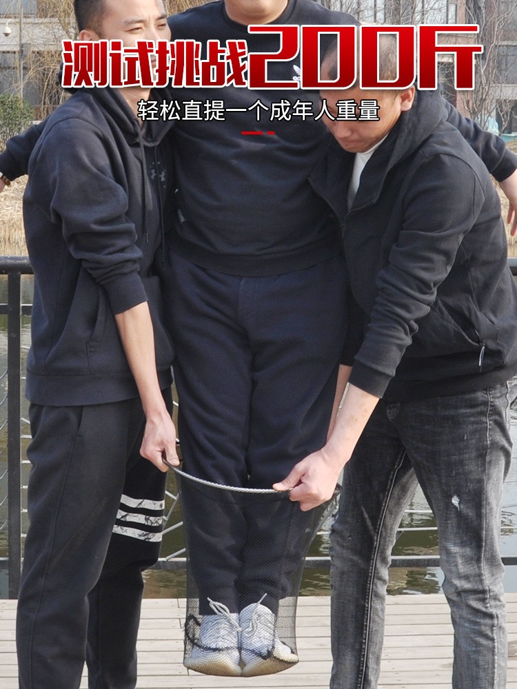 碳素抄网竿套装组合全套短节超硬伸缩杆钓鱼装备捞鱼网兜渔具鱼网图3