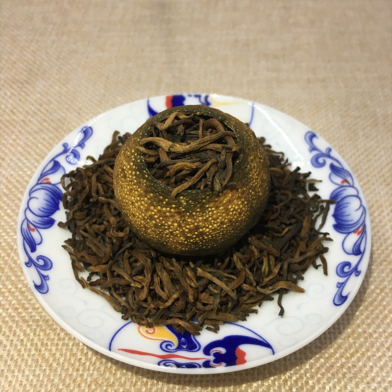 梅江小青柑普洱茶熟茶节庆礼品 盒装生晒柑橘普茶小罐装厂家批发图3