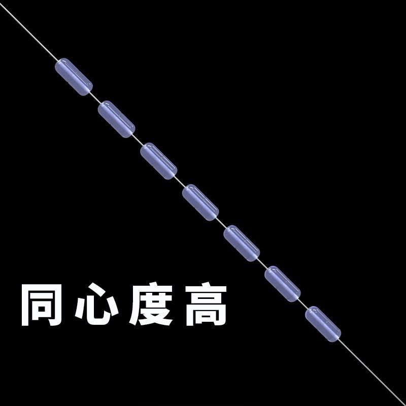 散装硅胶太空豆水无影竞技7+1直柱形线组配件组合八字环漂座厂家图2