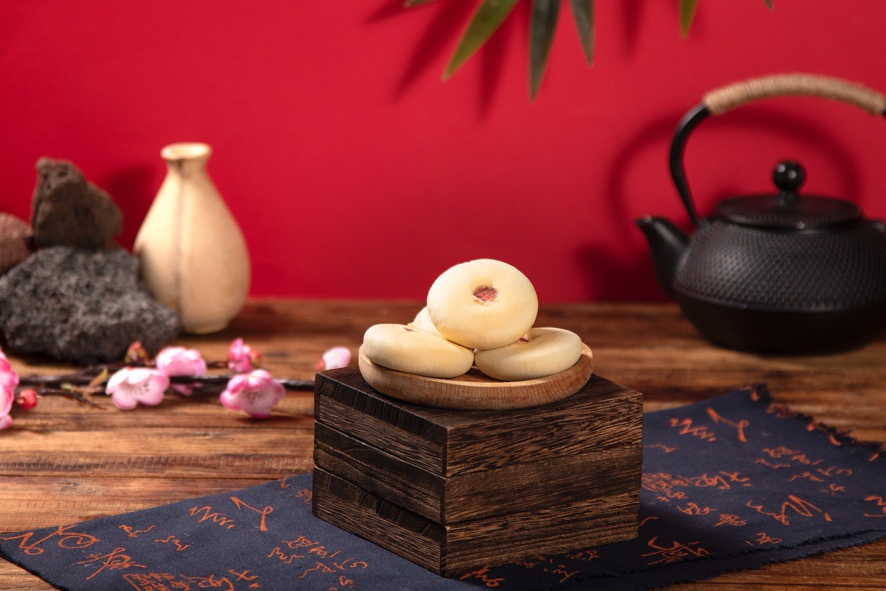 椰蓉紫薯饼中式代餐美食点心早餐图2