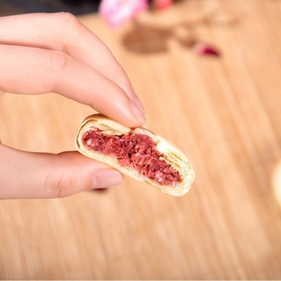 椰蓉紫薯饼中式代餐美食点心早餐