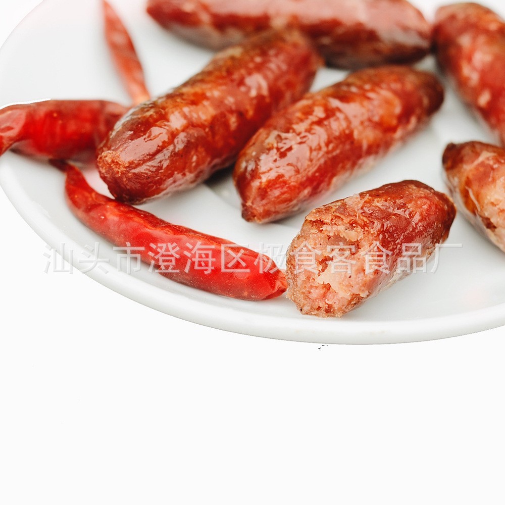 厂家批发 潮汕特产炭烤即食烤肠 香辣腊肠 手工灌制 独立小包装图4