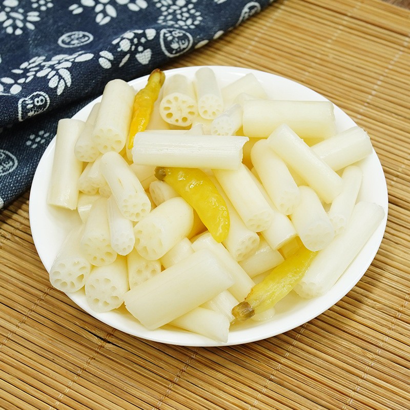 厂家直供洪湖特产新鲜泡藕带泡椒凉菜酸辣味下饭菜400g/袋泡藕带图4
