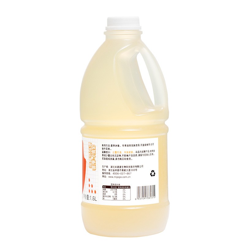米婆婆 健康饮品1.6L米酒汁 香甜米酒汁 餐饮装原味糯米酒瓶装图4