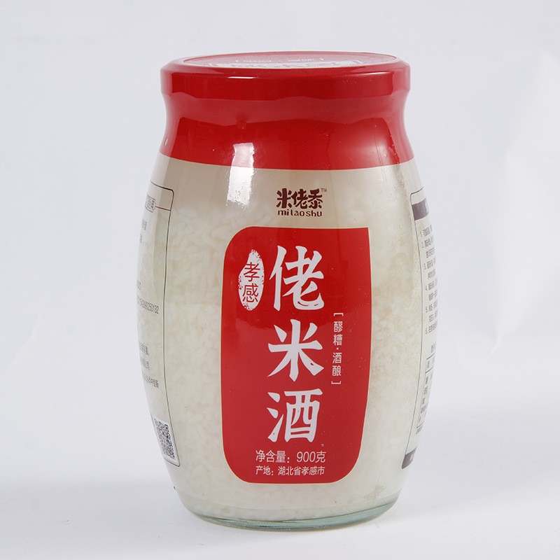 孝感米酒瓶装佬米酒醪糟甜酒酿米酒酒糟生鲜调味分销代理一件代发图4