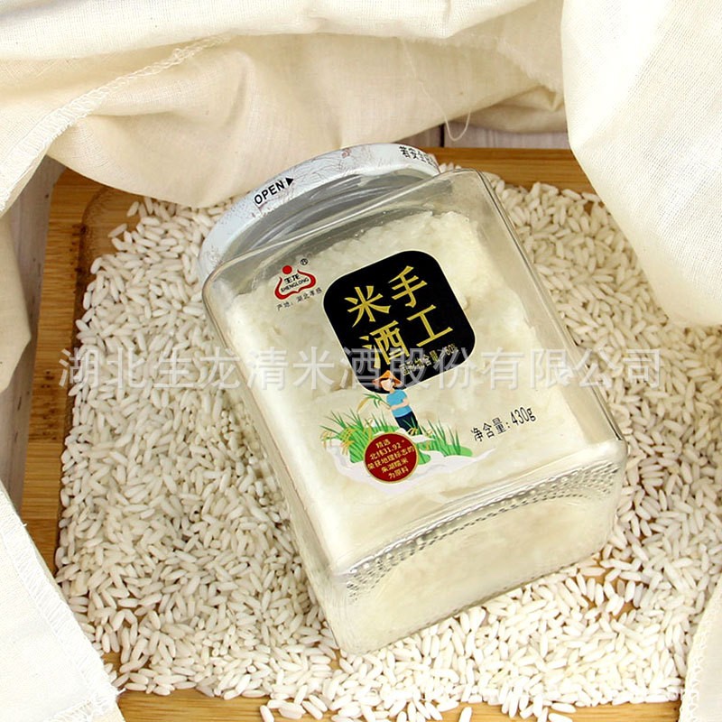 孝感米酒生龙米酒生龙佬米酒手工米酒纯米发酵醪糟米酒430g*12瓶图4