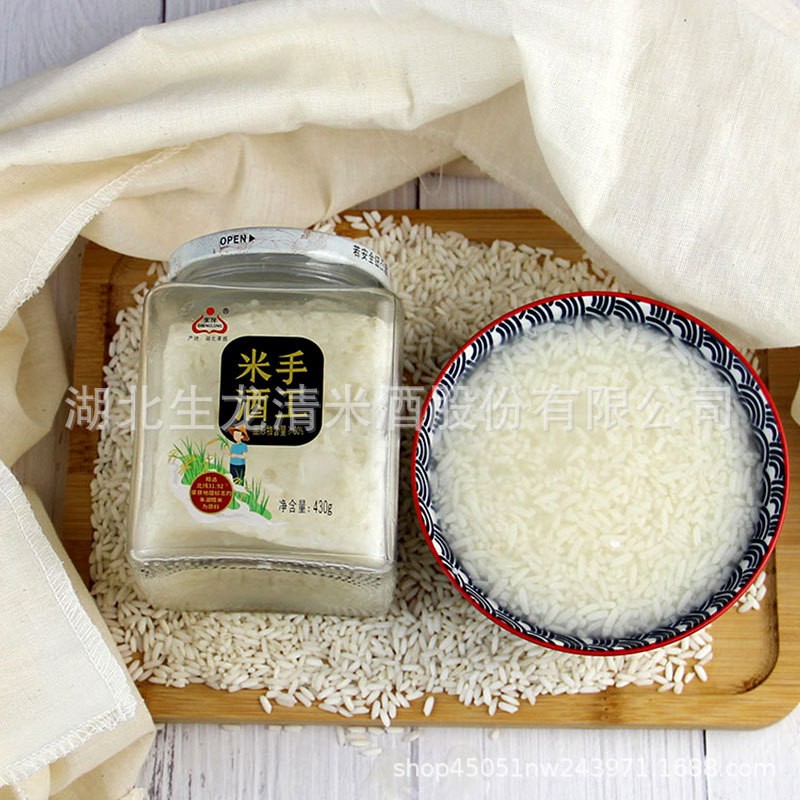 孝感米酒生龙米酒生龙佬米酒手工米酒纯米发酵醪糟米酒430g*12瓶图3