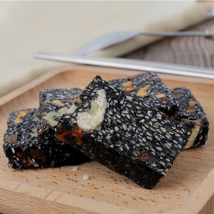 休闲零食特产糕点手工核桃黑芝麻糕散装枸杞红枣味切糕批发图3