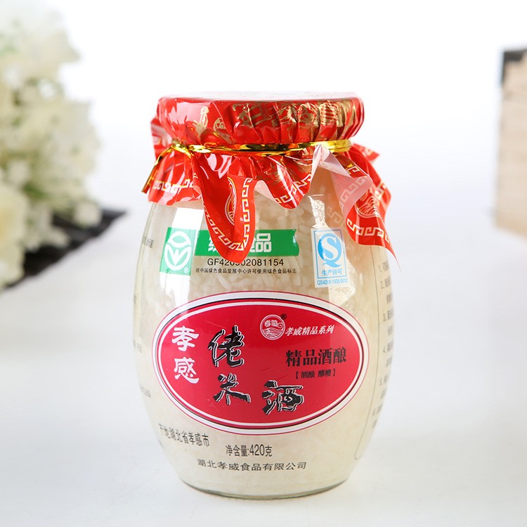 湖北特产米酒包邮 孝威佬米酒酒酿醪糟12*420克/箱 厂家直销图2