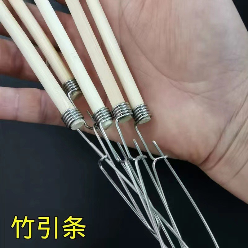 黄鳝引条引钩竹引条钓黄鳝加长引条黄鳝钩引钩双铃铛图5