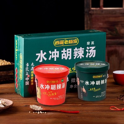 逍遥老杨家水冲胡辣汤开水冲泡方便早餐速食胡辣汤料52g*12桶批发