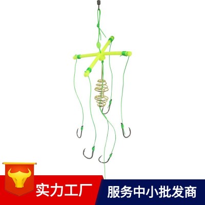 四叉鲢鳙钓组爆炸钩天平扁担钩伊势尼鱼钩暴炸钩四爪糠饼钩翻版钩