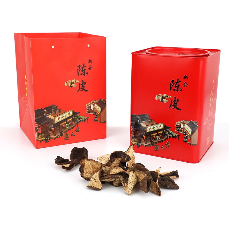 新会实力工厂新会陈皮15年正宗大红老陈皮400g罐装陈皮茶送礼佳品图3