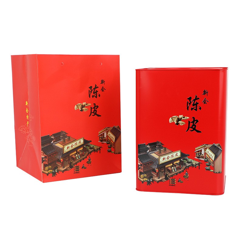 新会实力工厂新会陈皮15年正宗大红老陈皮400g罐装陈皮茶送礼佳品图4