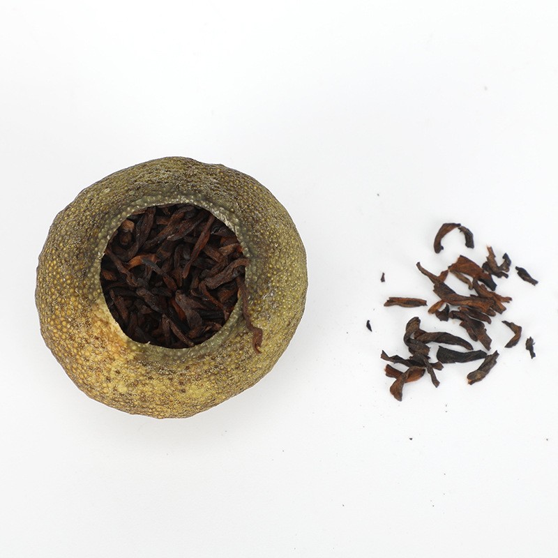 祺昊堂新会晒香小青柑普洱茶原生晒柑普茶广东特产新会小青柑批发图2