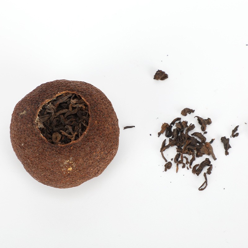 现货批发大红柑柑普茶 特产新会5年陈香柑普茶云南普洱熟茶大红柑图3