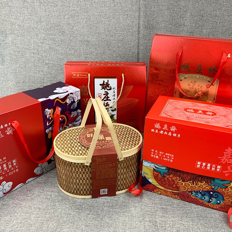 嘉兴粽子姚庄桥传统鲜肉粽红袍豆沙粽金丝蜜枣粽蛋黄鲜肉粽甜粽图5