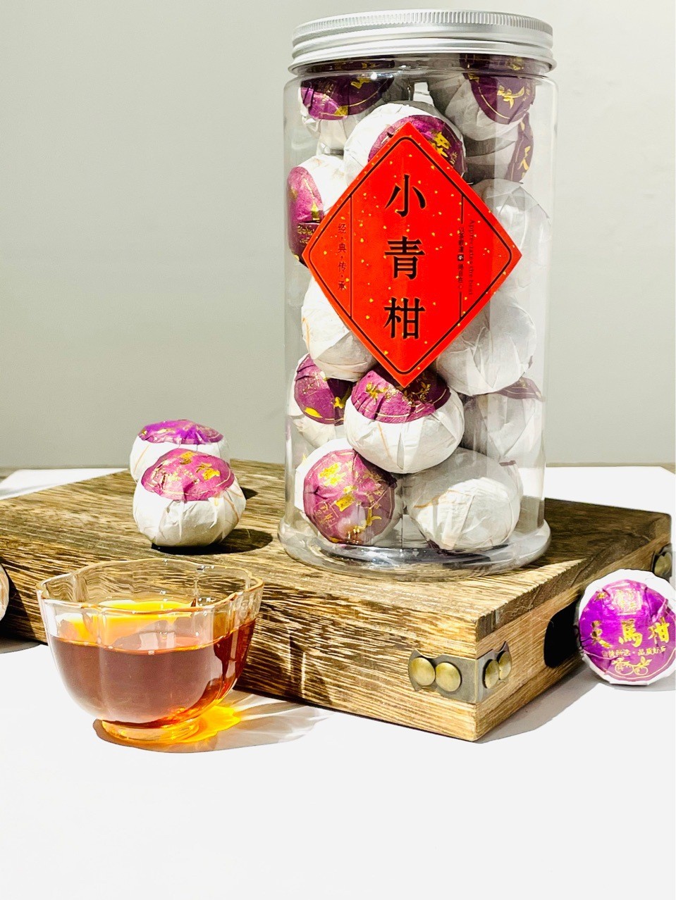 橘子茶桔普茶半斤一斤装新会小青柑普洱茶陈皮宫廷普洱柑普茶图2