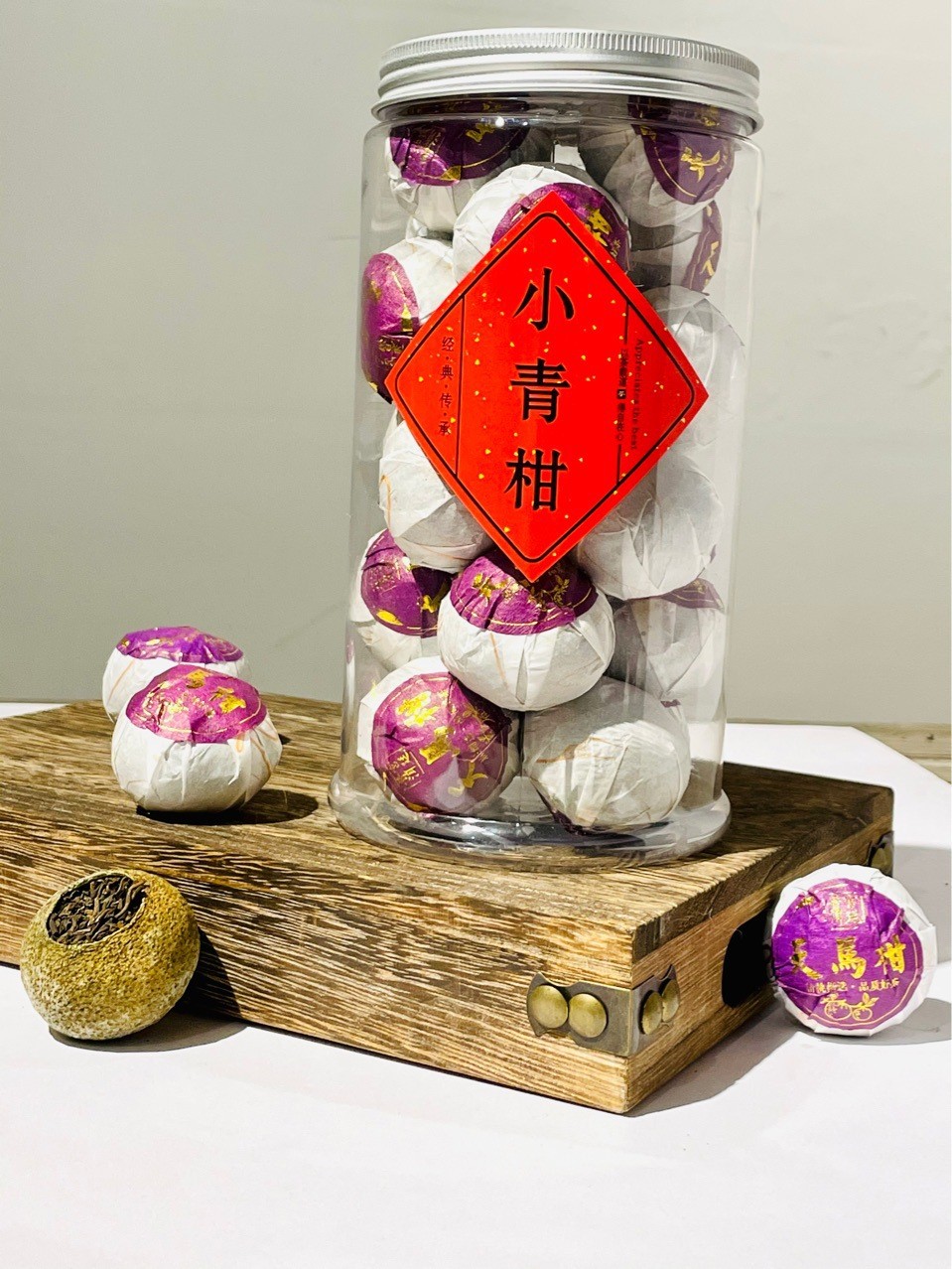 橘子茶桔普茶半斤一斤装新会小青柑普洱茶陈皮宫廷普洱柑普茶