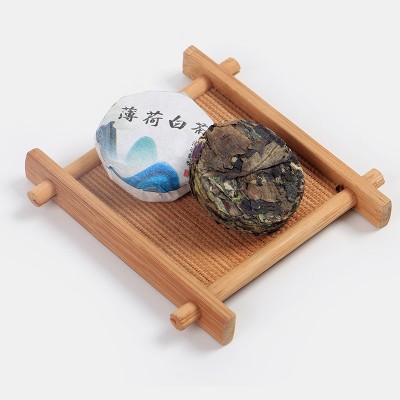 2021新茶 福建白茶薄荷白茶清爽提神清凉小茶饼零售批发散装