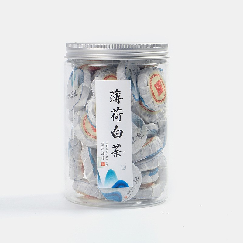 2021新茶 福建白茶薄荷白茶清爽提神清凉小茶饼零售批发散装图5