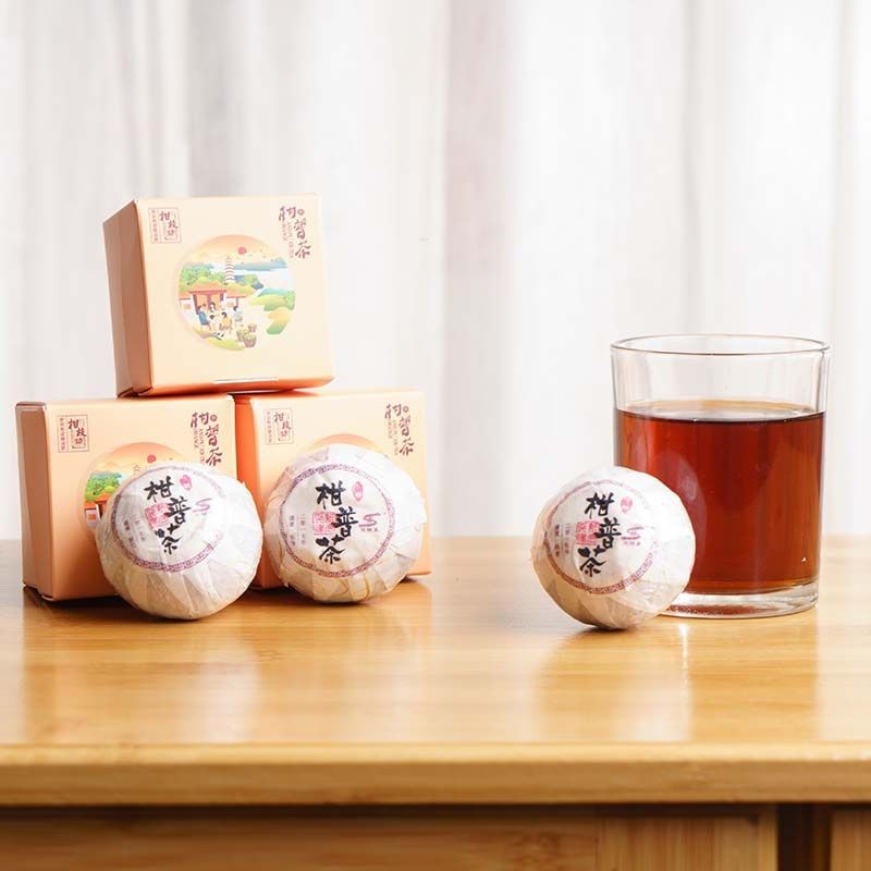 2018年大红柑新会茶坑柑普茶陈皮普洱茶云南普洱茶烘干 厂家批发图3