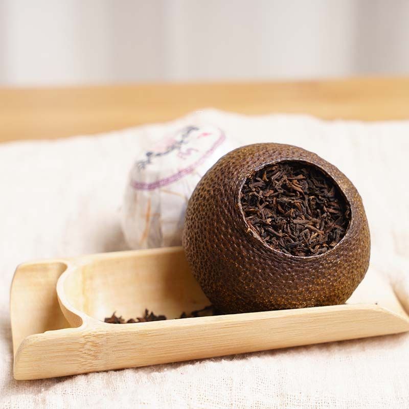 2018年大红柑新会茶坑柑普茶陈皮普洱茶云南普洱茶烘干 厂家批发图4