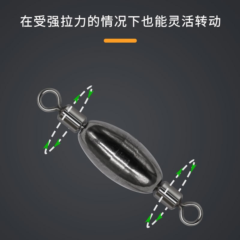 八字环连接器铜锤转环配重环铜坠户外垂钓用品渔具小配件批发图3