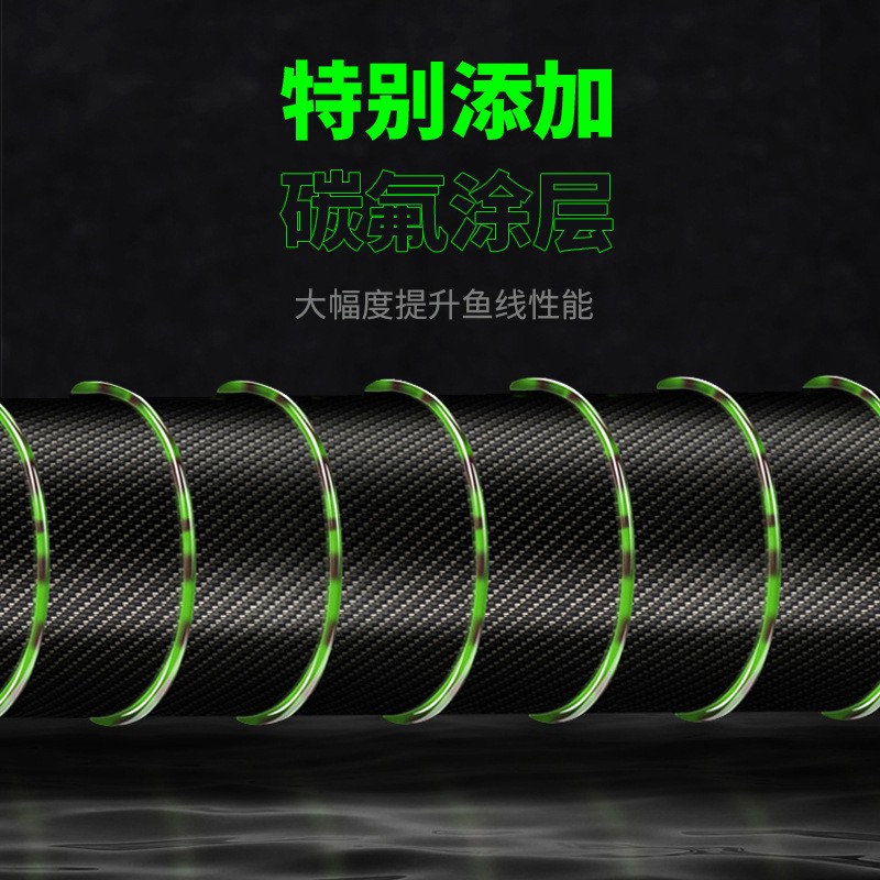 厂家直销斑点线伪装隐形鱼线500米尼龙线主线子线黑坑线迷彩 鱼线图2