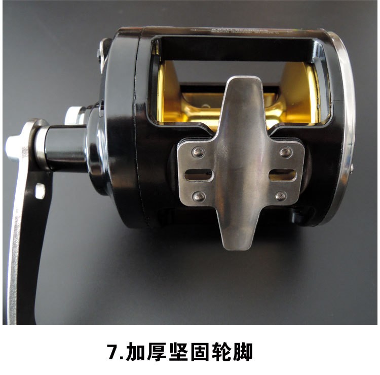 TR12000大鼓轮25公斤双鱼鼓式轮船钓铁板轮南油拖钓轮海钓渔轮图5