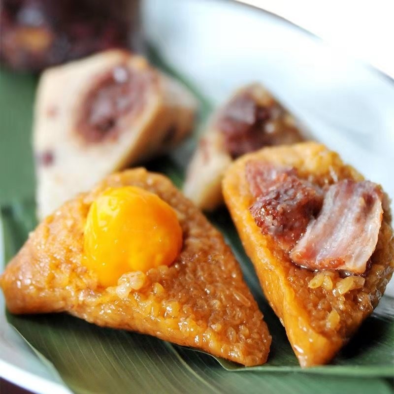 嘉兴粽子特产速食厂家团购批发传统糕点真空肉粽蛋黄蜜枣豆沙粽