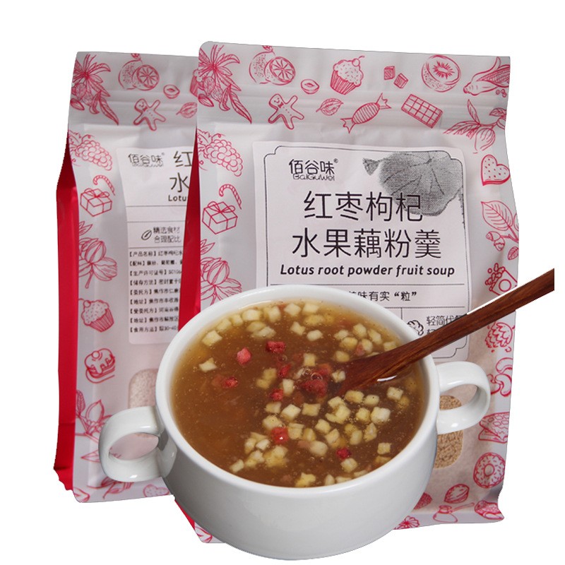 厂家直供速溶藕粉颗粒 红枣枸杞水果藕粉 小包基础料支持小额批发图3
