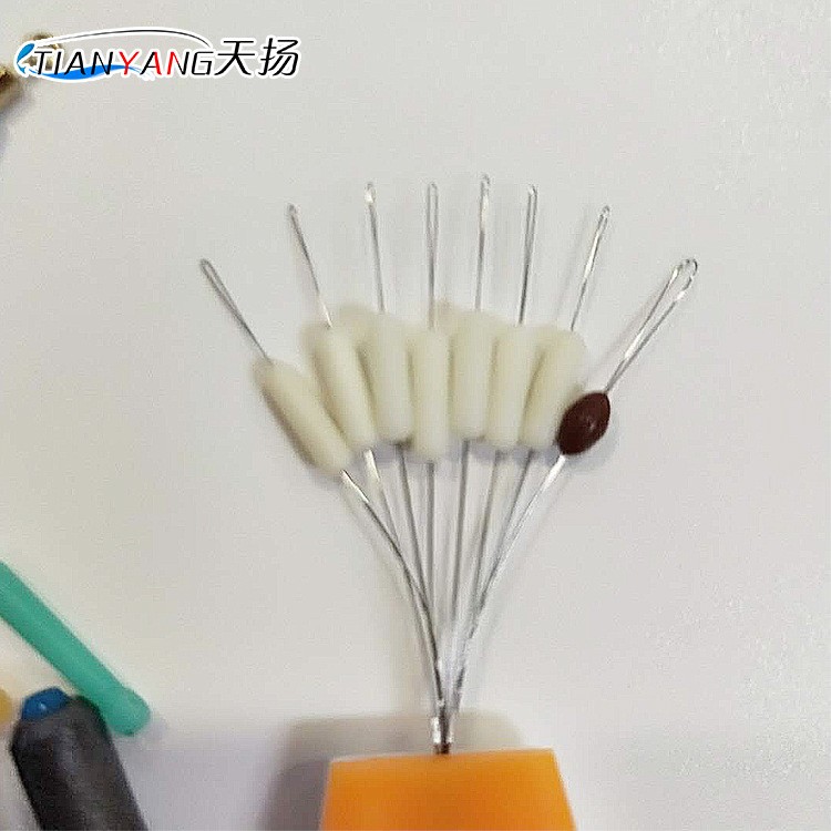 厂家7+1太空豆盒装乳白太空豆套装铅皮座八字环套装组合钓具图2