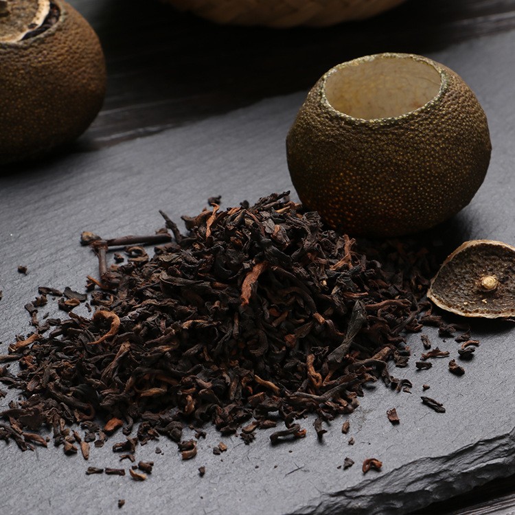 柑之味2021年新会小青柑特级普洱熟茶黑茶半生晒柑普茶送礼小青桔图3