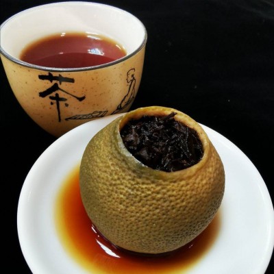江门新会小青柑正宗茶叶陈皮普洱茶熟茶散装柑普茶宫廷礼盒装批发
