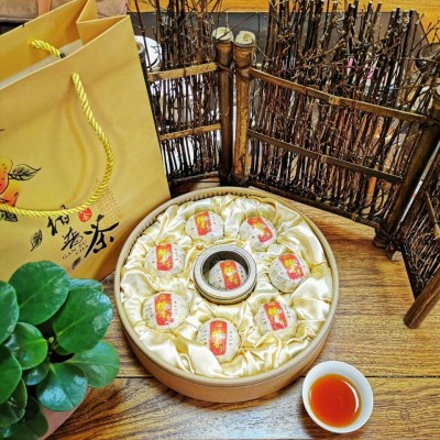 全生晒小青柑小红柑二红柑普中青柑普洱勐海熟茶特产
