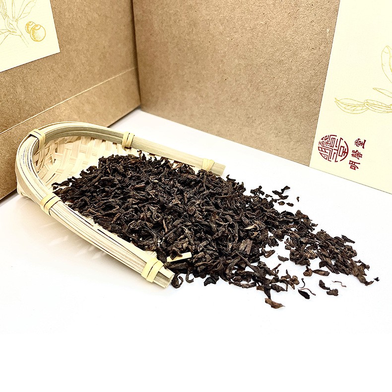 新会小青柑批发陈皮普洱生晒宫廷青皮柑橘普日晒柑桔熟茶散装茶叶图4